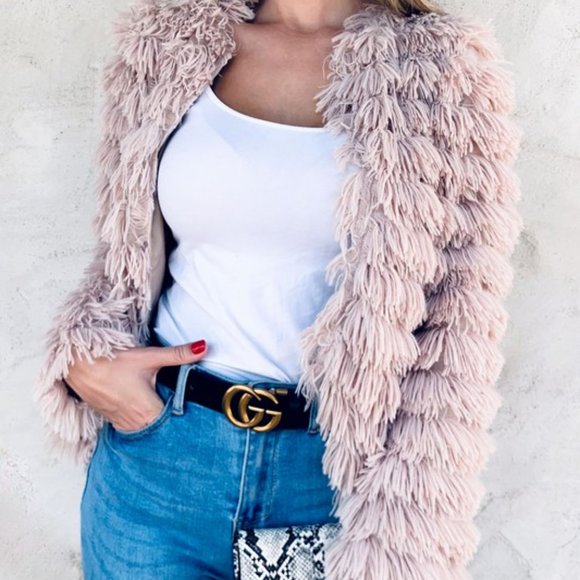 Faux Fur Fringe Jacket - Picture 4 of 4